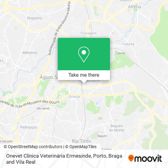 Onevet Clínica Veterinária Ermesinde map