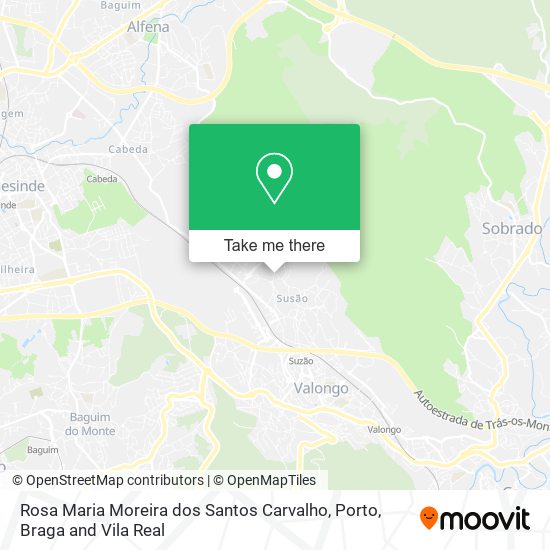 Rosa Maria Moreira dos Santos Carvalho mapa