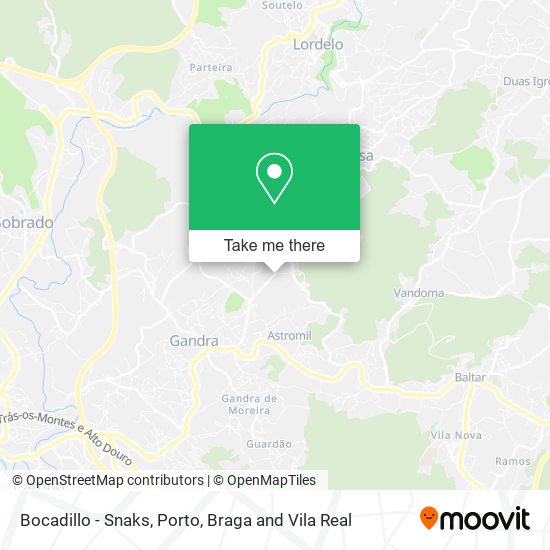 Bocadillo - Snaks map