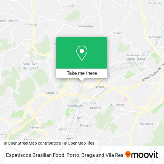 Espetiscos Brazilian Food mapa