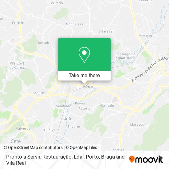 Pronto a Servir, Restauração, Lda. map