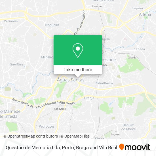 Questão de Memória Lda mapa
