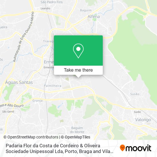 Padaria Flor da Costa de Cordeiro & Oliveira Sociedade Unipessoal Lda mapa