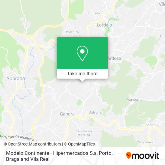 Modelo Continente - Hipermercados S.a mapa