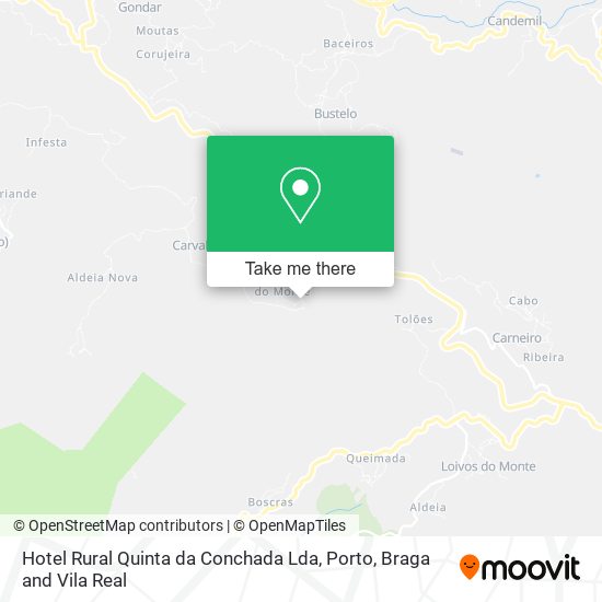 Hotel Rural Quinta da Conchada Lda mapa