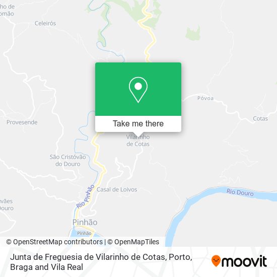 Junta de Freguesia de Vilarinho de Cotas map
