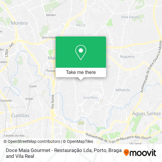 Doce Maia Gourmet - Restauração Lda map