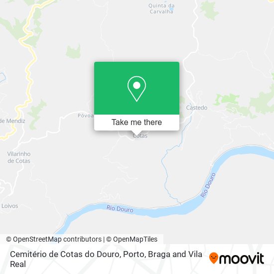 Cemitério de Cotas do Douro map
