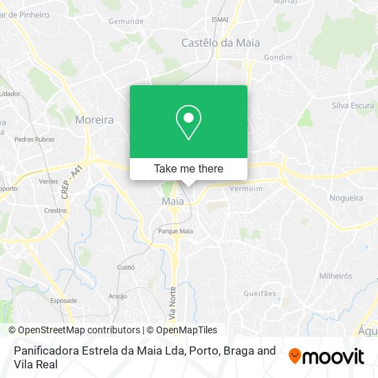 Panificadora Estrela da Maia Lda map