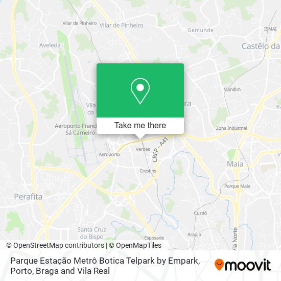Parque Estação Metrô Botica Telpark by Empark mapa