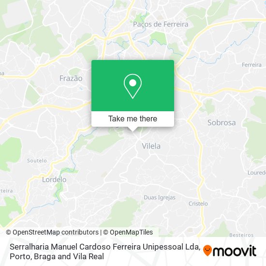 Serralharia Manuel Cardoso Ferreira Unipessoal Lda map