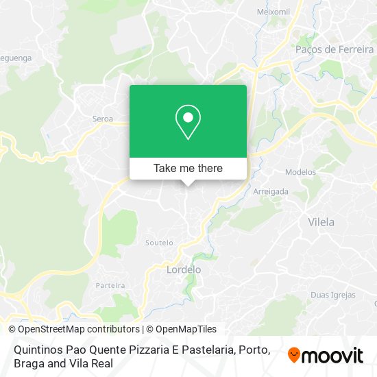 Quintinos Pao Quente Pizzaria E Pastelaria map