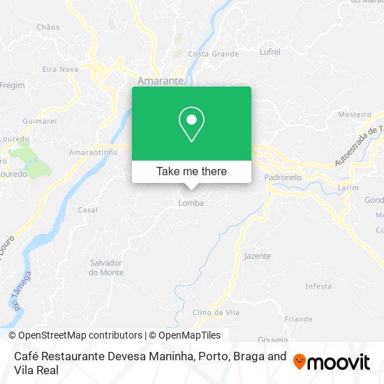 Café Restaurante Devesa Maninha mapa