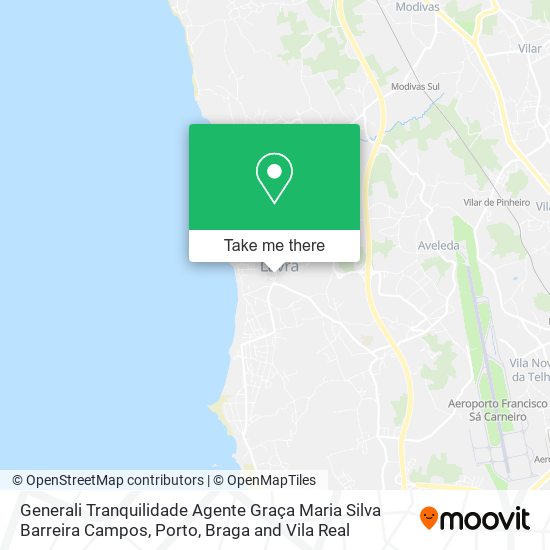 Generali Tranquilidade Agente Graça Maria Silva Barreira Campos mapa