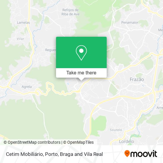 Cetim Mobiliário mapa