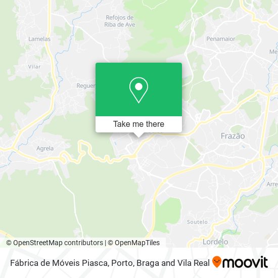 Fábrica de Móveis Piasca mapa
