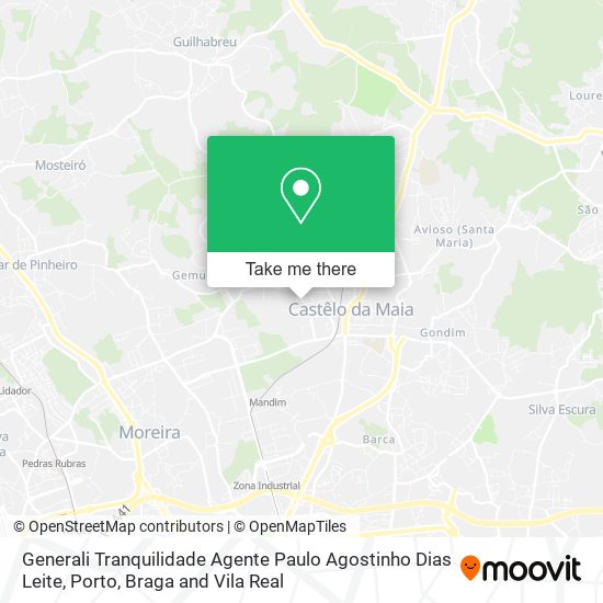 Generali Tranquilidade Agente Paulo Agostinho Dias Leite mapa