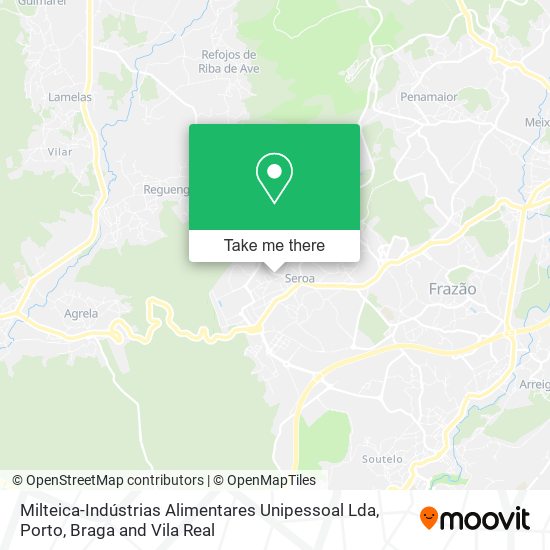 Milteica-Indústrias Alimentares Unipessoal Lda mapa