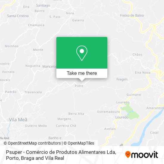 Psuper - Comércio de Produtos Alimentares Lda mapa