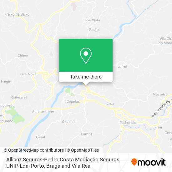 Allianz Seguros-Pedro Costa Mediação Seguros UNIP Lda map