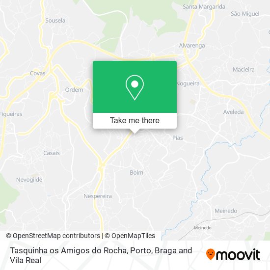 Tasquinha os Amigos do Rocha mapa