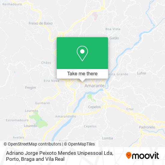 Adriano Jorge Peixoto Mendes Unipessoal Lda mapa