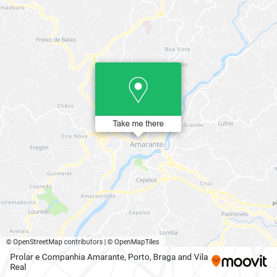 Prolar e Companhia Amarante map