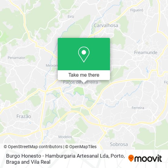 Burgo Honesto - Hamburgaria Artesanal Lda mapa