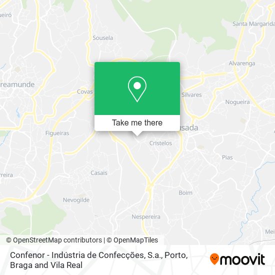 Confenor - Indústria de Confecções, S.a. mapa