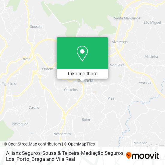 Allianz Seguros-Sousa & Teixeira-Mediação Seguros Lda map