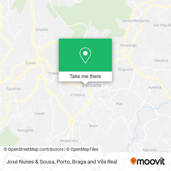 José Nunes & Sousa map