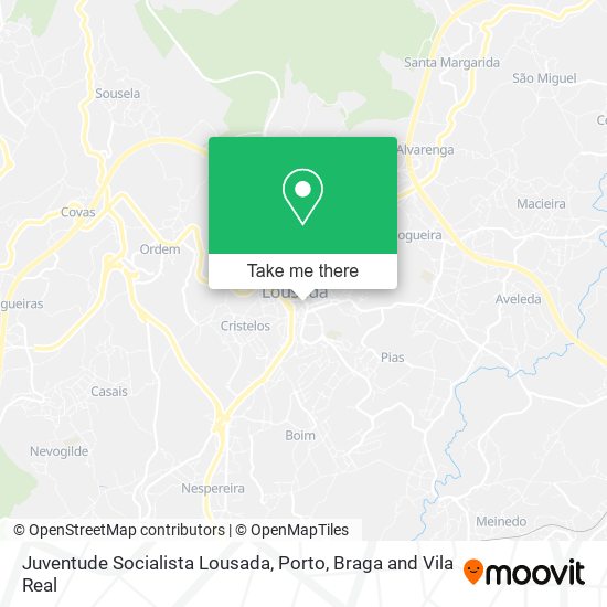 Juventude Socialista Lousada map