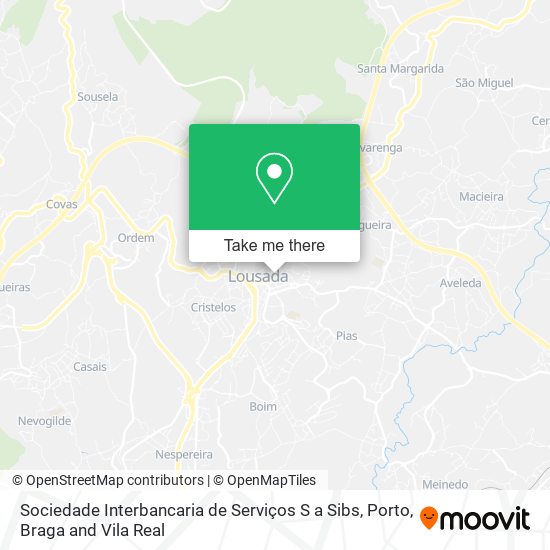 Sociedade Interbancaria de Serviços S a Sibs map