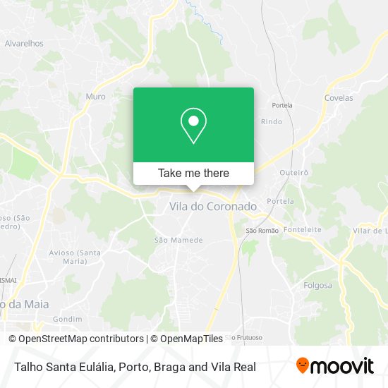 Talho Santa Eulália map