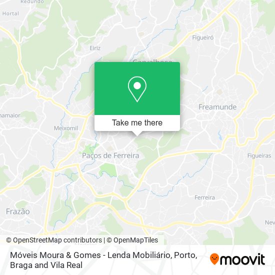 Móveis Moura & Gomes - Lenda Mobiliário map