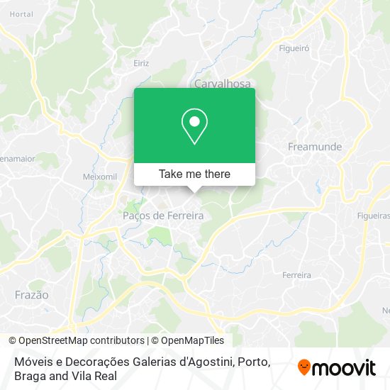 Móveis e Decorações Galerias d'Agostini mapa