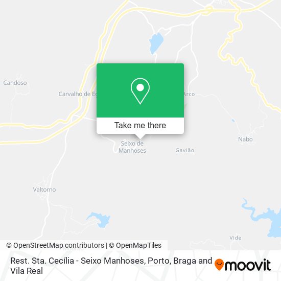 Rest. Sta. Cecília - Seixo Manhoses mapa