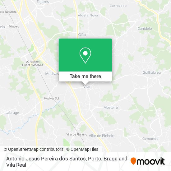 António Jesus Pereira dos Santos map