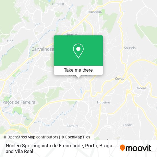 Núcleo Sportinguista de Freamunde map