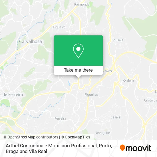 Artbel Cosmetica e Mobiliário Profissional map