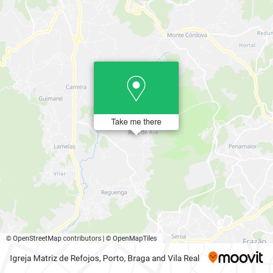 Igreja Matriz de Refojos map