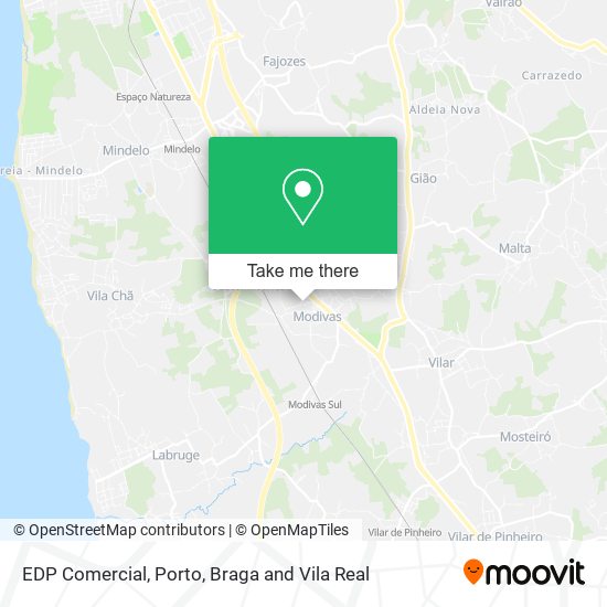 EDP Comercial map