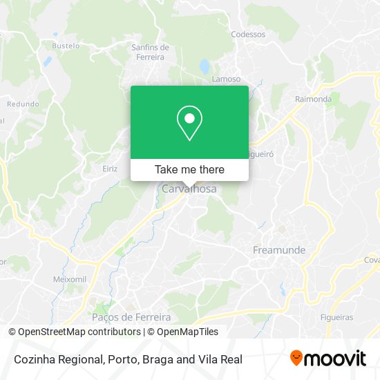 Cozinha Regional mapa