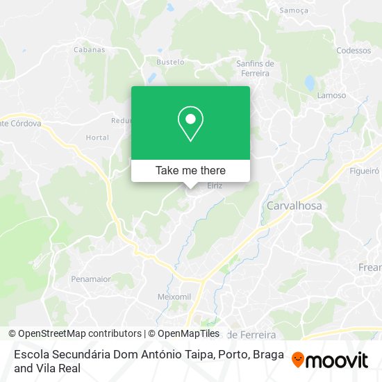 Escola Secundária Dom António Taipa mapa