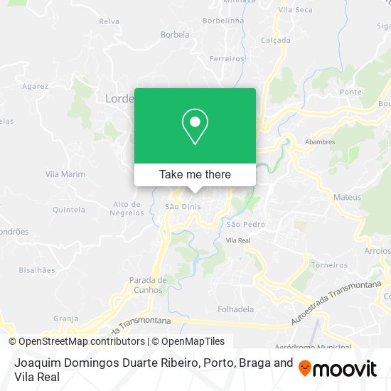 Joaquim Domingos Duarte Ribeiro map