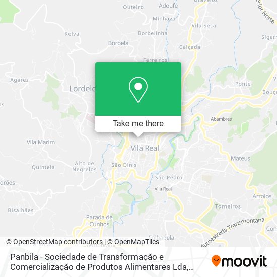 Panbila - Sociedade de Transformação e Comercialização de Produtos Alimentares Lda map