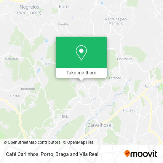 Café Carlinhos mapa
