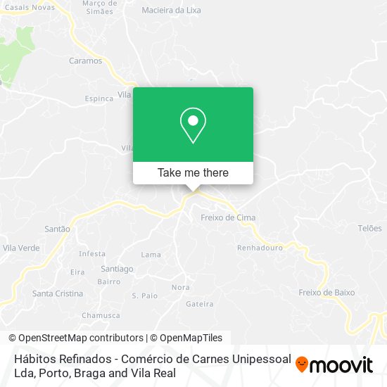Hábitos Refinados - Comércio de Carnes Unipessoal Lda mapa