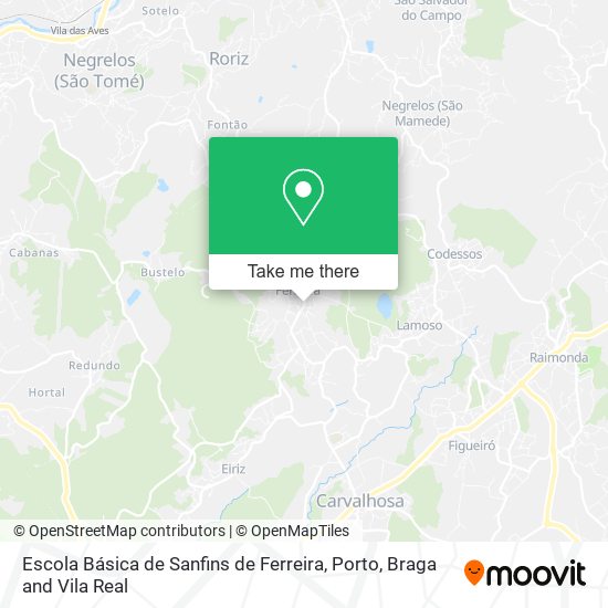 Escola Básica de Sanfins de Ferreira map
