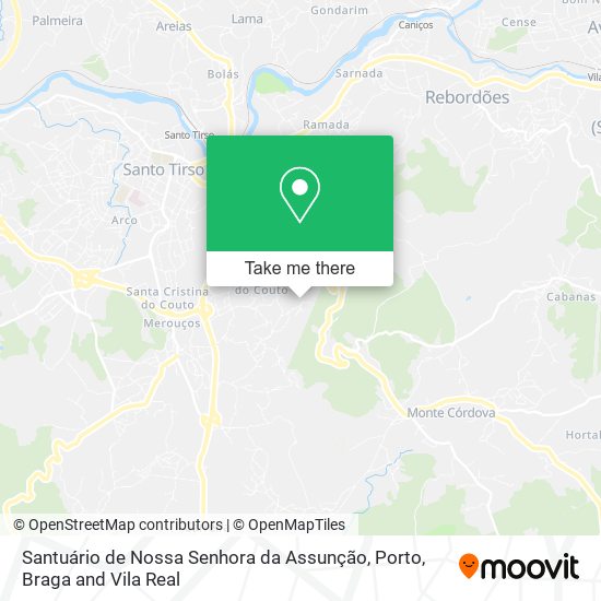 Santuário de Nossa Senhora da Assunção mapa